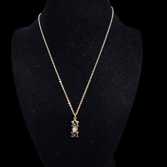 Vintage Avon Gold Tone Cable Chain Mom Necklace (4595) - Picture 1 of 6